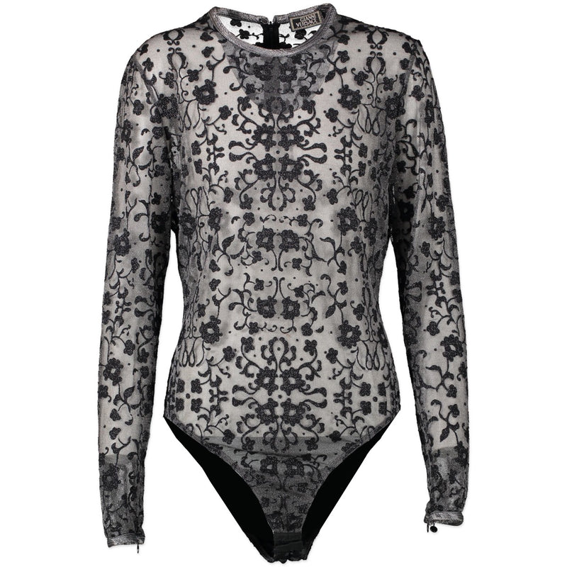 Shop safe online 100% authentic second hand Versace Silver Body Top - Size IT 46 in very good condition at the right price at Labellov in Antwerp.