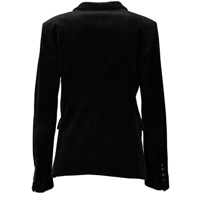 Shop safe online 100% authentic second hand Gucci Black Velvet Jacket in size 44 at the right price at Labellov in Antwerp in very good, excellent condition.