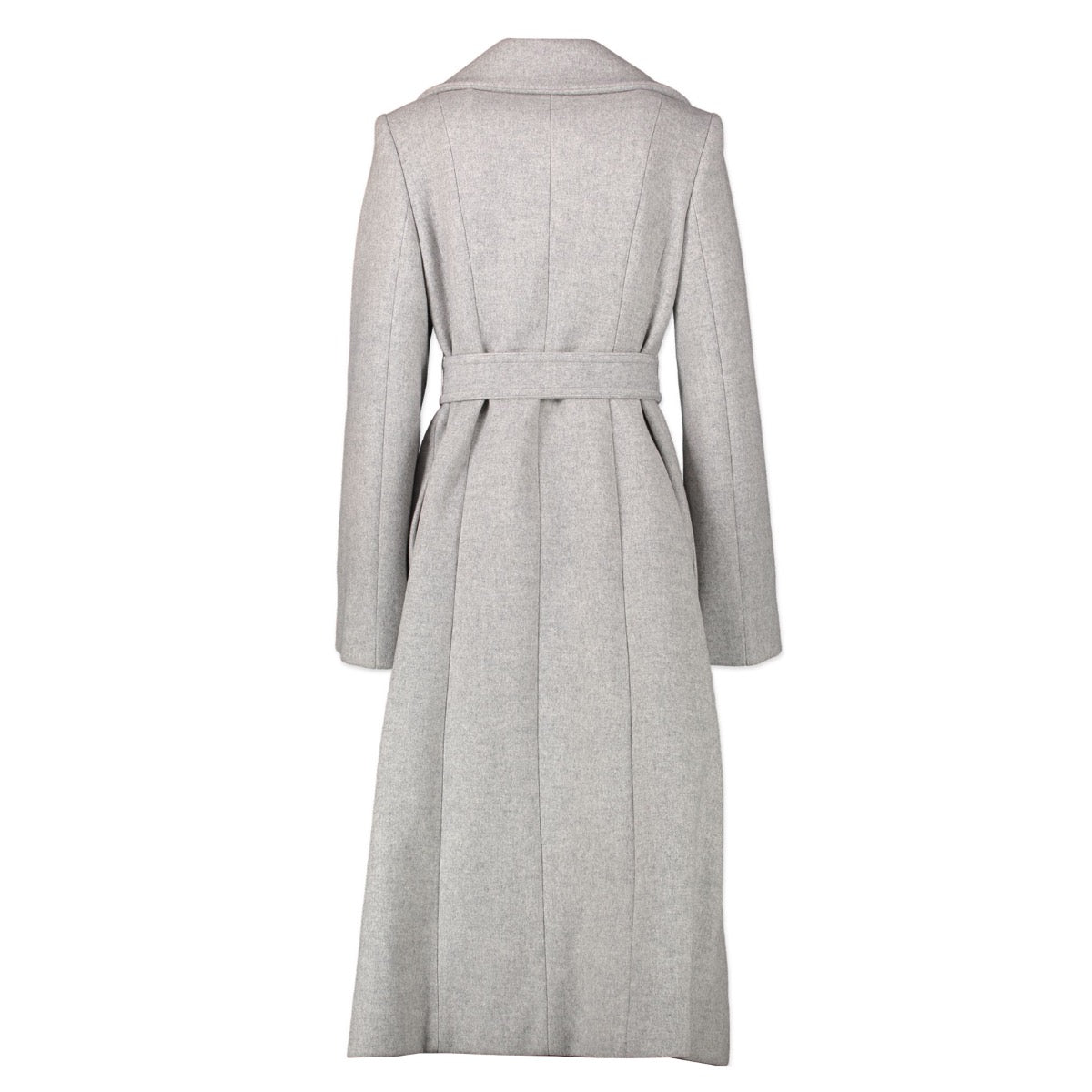 Elegant Original 2nd Hand Stella McCartney Grey Coat in Italian Size 42 on Labellov Luxury vintage site with designer clothes