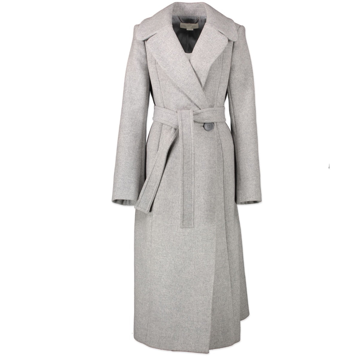 Elegant Original 2nd Hand Stella McCartney Grey Coat in Italian Size 42 on Labellov Luxury vintage site with designer clothes