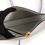 White leather vintage Delvaux bag on safe site