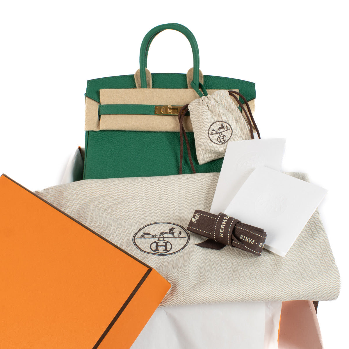 Hermès Birkin 25 Togo Vert Vertigo GHW aan de beste prijs bij Labellov tweedehands luxe in Antwerpen en Knokke.