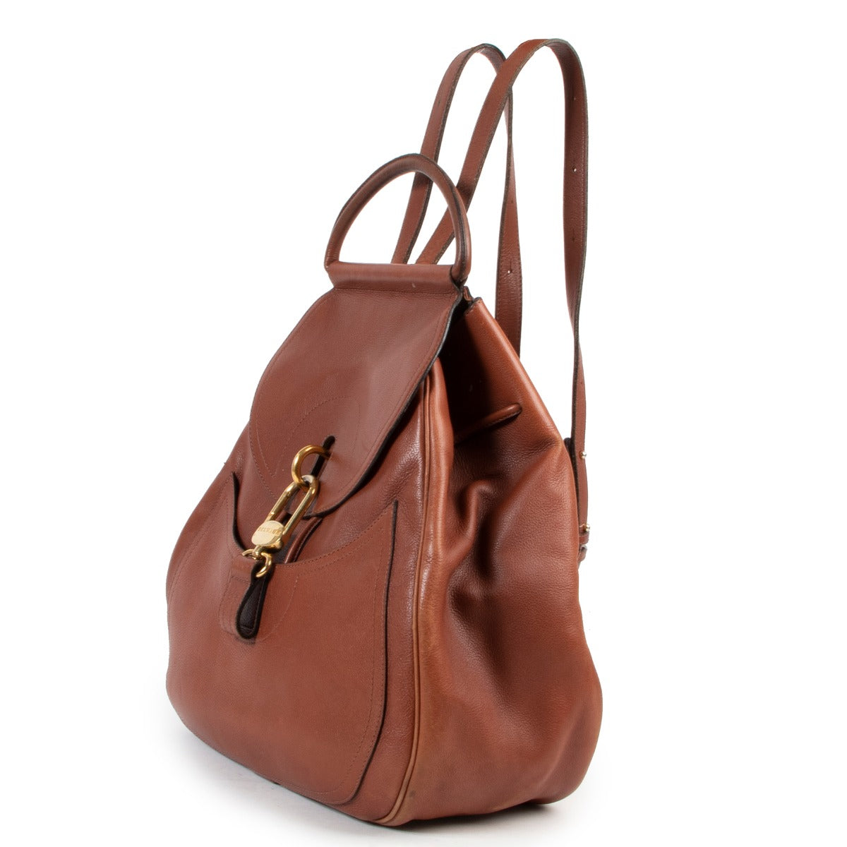 Brown shoulder bag by Delvaux in original state