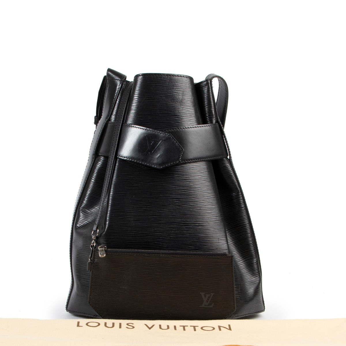 Louis Vuitton Black Epi Leather Shoulder Bag in good condition on Labellov safe site