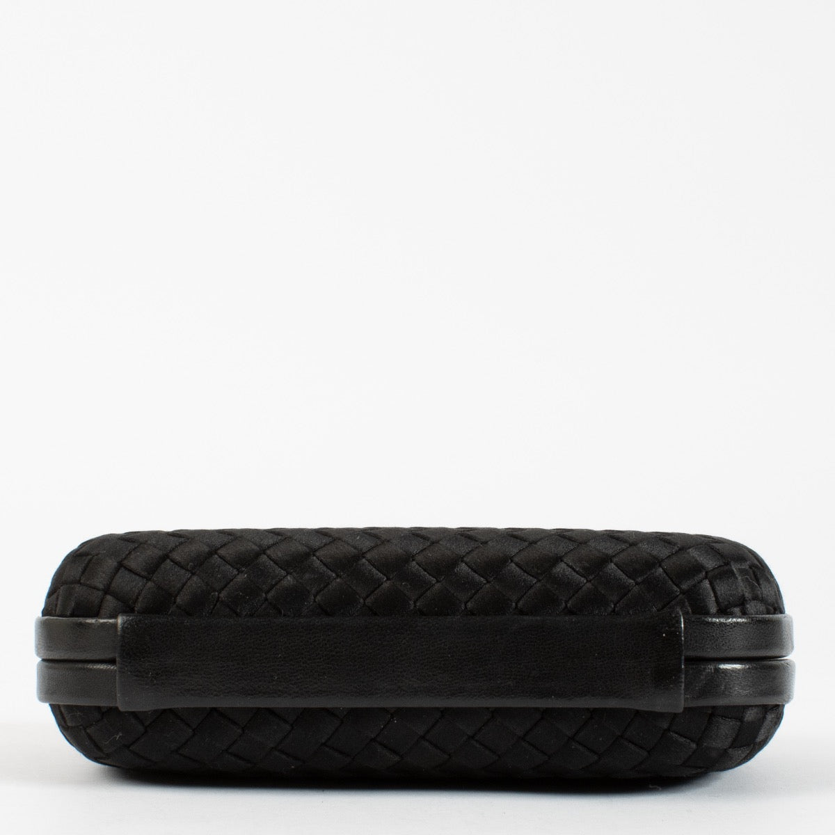 Bottega Veneta Black Woven Clutch