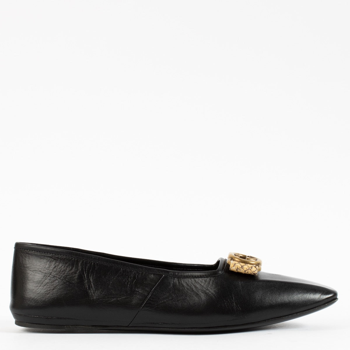 Gucci Black Flats - Size 37