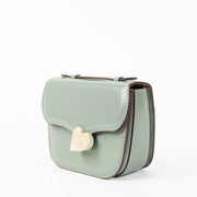 Authentic pre-loved Marni Grey Heart Lock Crossbody Bag on Labellov.com