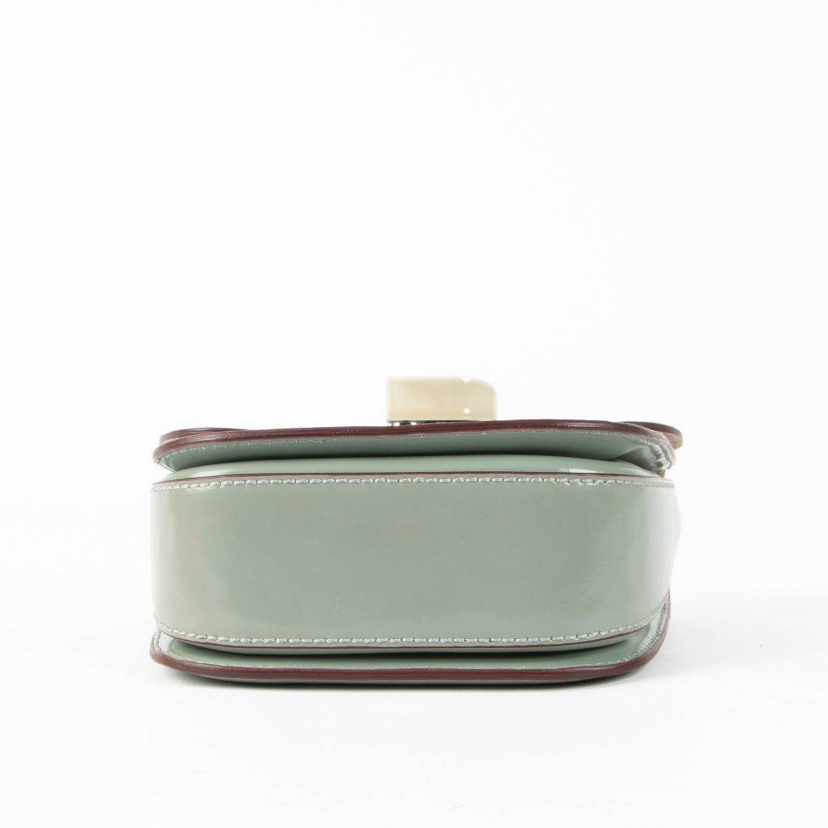 Authentic pre-loved Marni Grey Heart Lock Crossbody Bag on Labellov.com