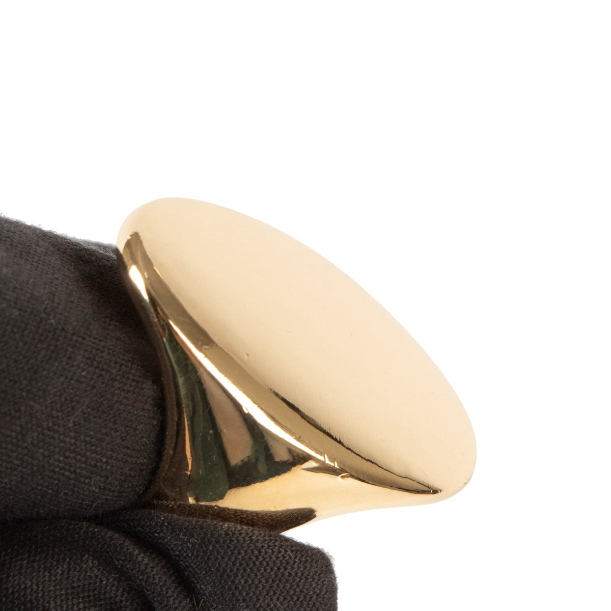 Authentic Second Hand Pomellato Yellow Gold Elliptical Signet Ring at Labellov.com