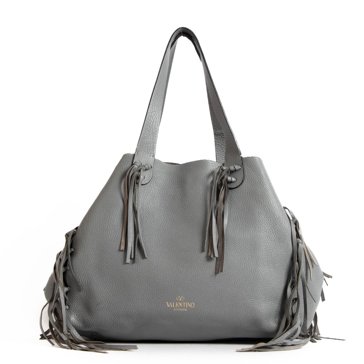 shop 100% authentic second hand Valentino Garavani Grey Tassel Bag on Labellov.com