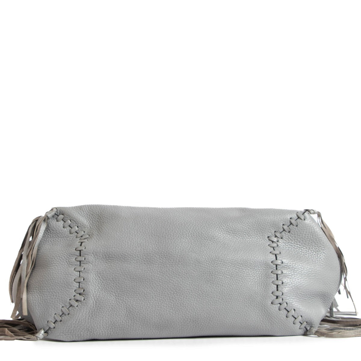 Valentino Garavani Grey Tassel Tote Bag