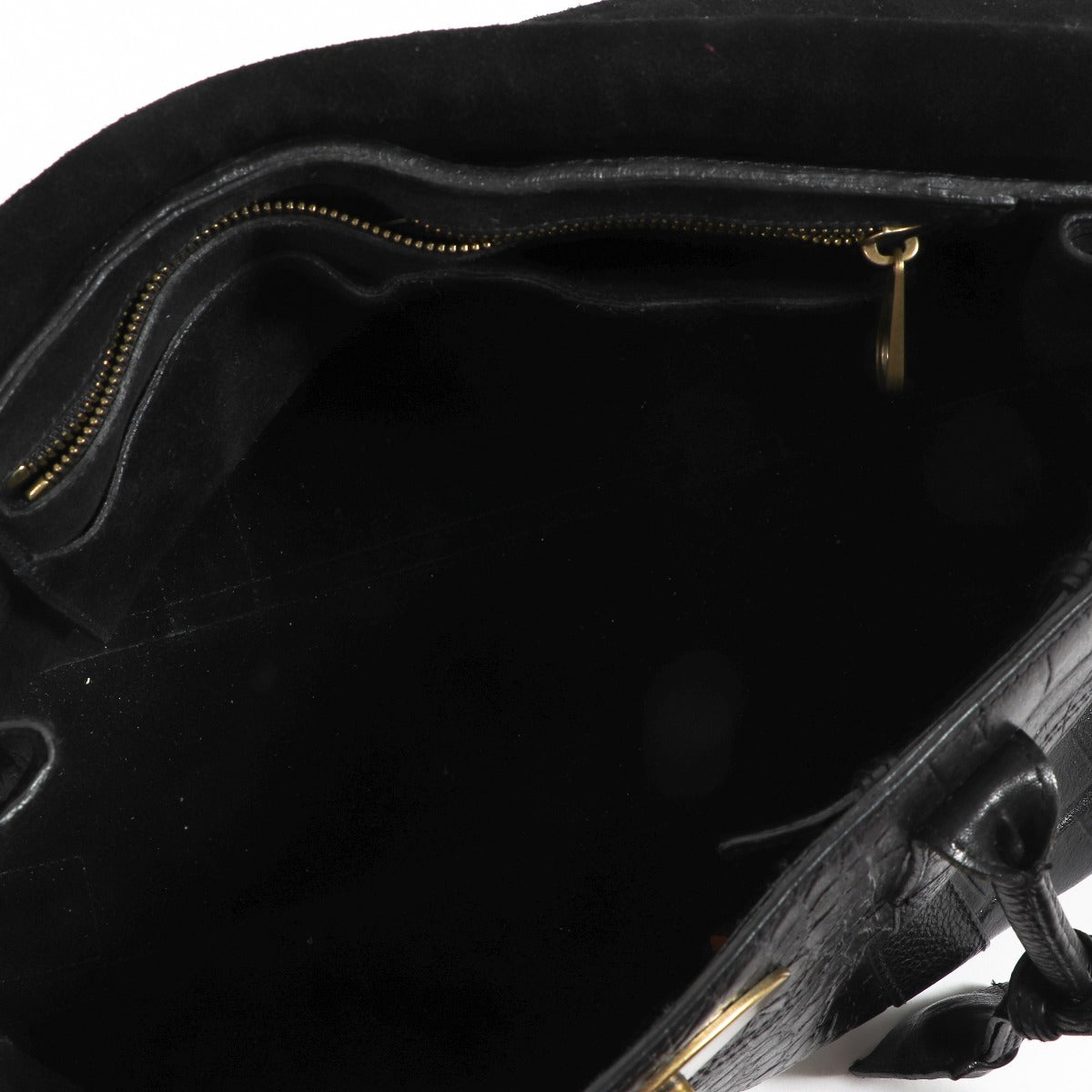 Mulberry Bayswater Black Crocodile Embossed Handbag