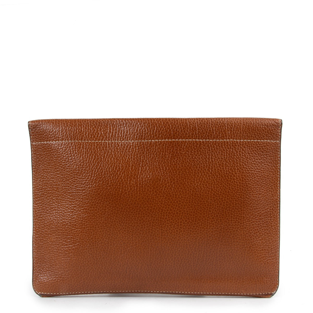 Shop safe online 100% authentic Delvaux cognac clutch in good preloved condition, Beautiful preloved cognac clutch, Preloved Delvaux clutch in a lovely preloved condition.