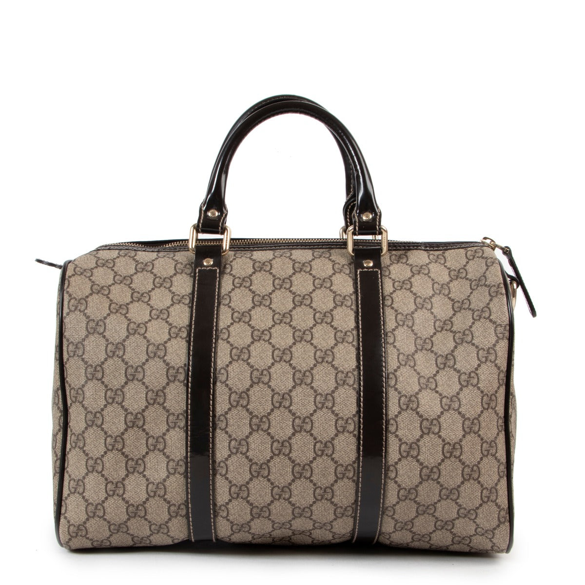 Vintage travel Boston bag by Gucci with spacious interior with good quality