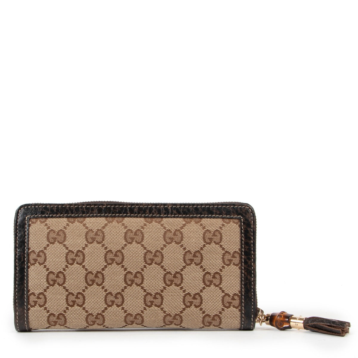 Shop safe online monogram Gucci wallet