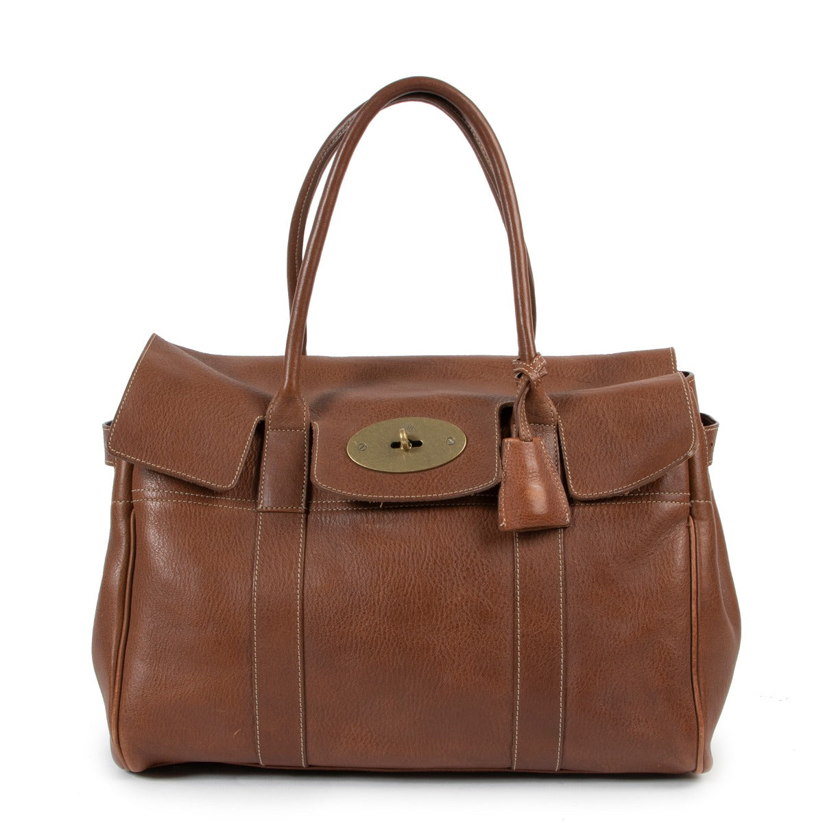 Shop safe online Mulberry shoulder bag in brown leather