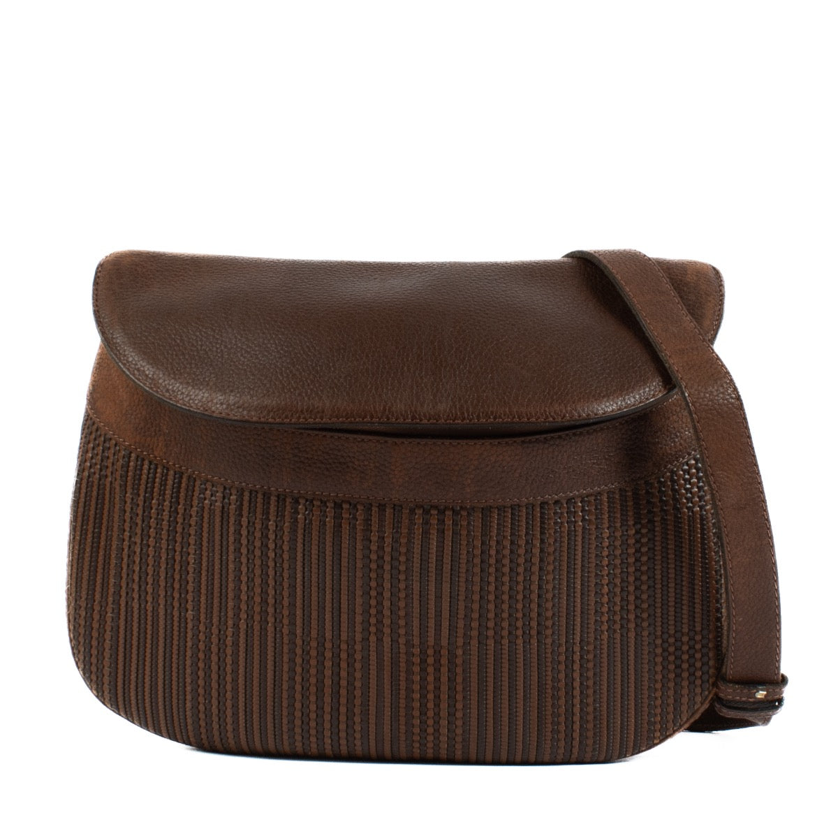 Shop safe online at Labellov in Antwerp, Brussels and knokke this 100% authentic second hand Delvaux Brown Toile De Cuir Shoulder Bag