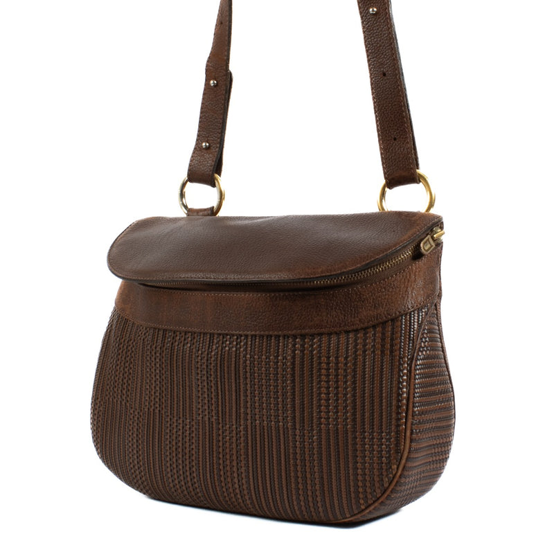 Shop safe online at Labellov in Antwerp, Brussels and knokke this 100% authentic second hand Delvaux Brown Toile De Cuir Shoulder Bag