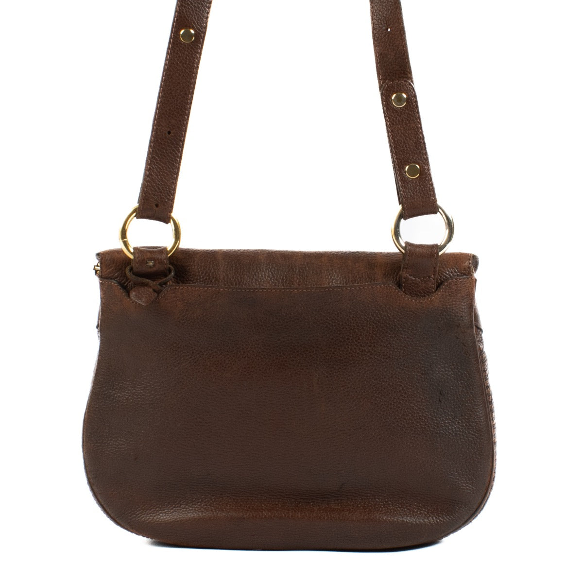 Shop safe online at Labellov in Antwerp, Brussels and knokke this 100% authentic second hand Delvaux Brown Toile De Cuir Shoulder Bag