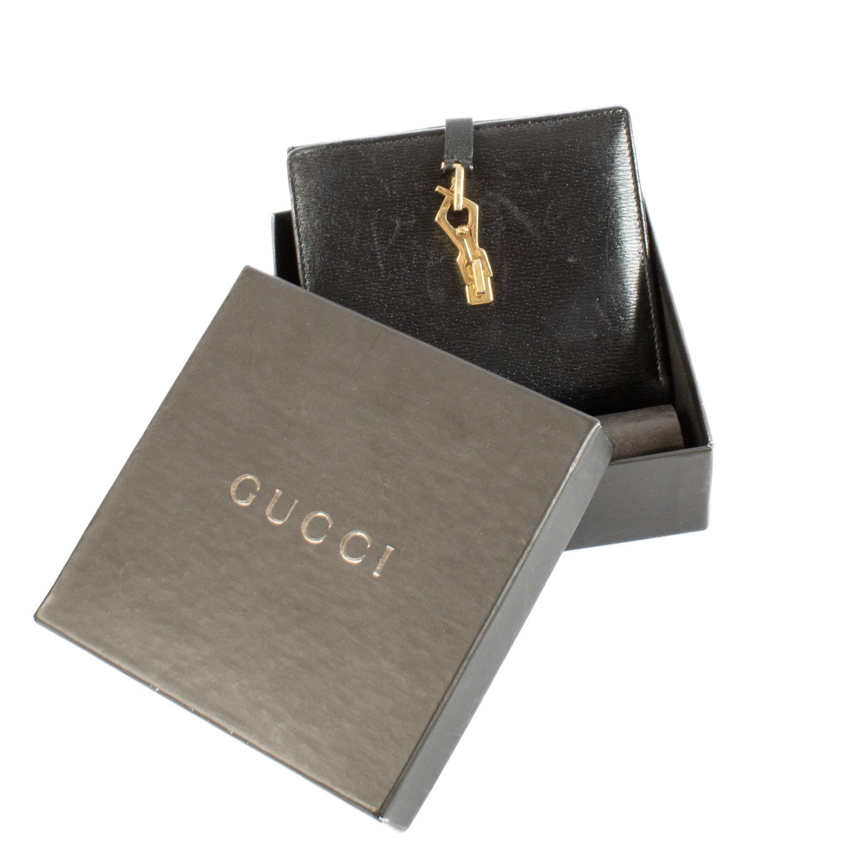 Shop safe online at Labellov in Antwerp, Brussels and Knokke this 100% authentic second hand Gucci Black Leather Jackie Wallet