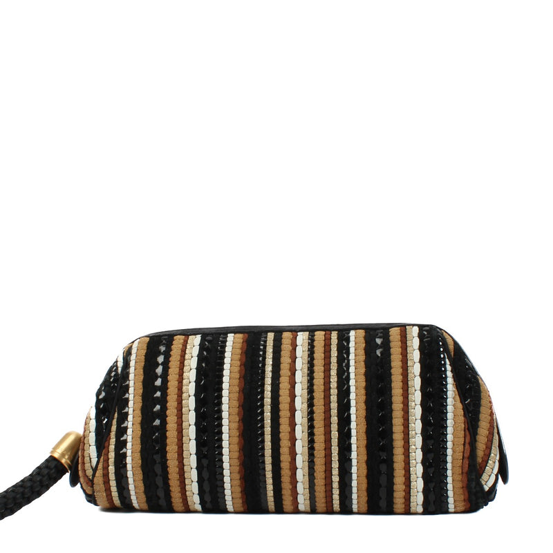 shop 100% authentic second hand Delvaux Multicolor Toile de Cuir Pouch Bag on Labellov.com