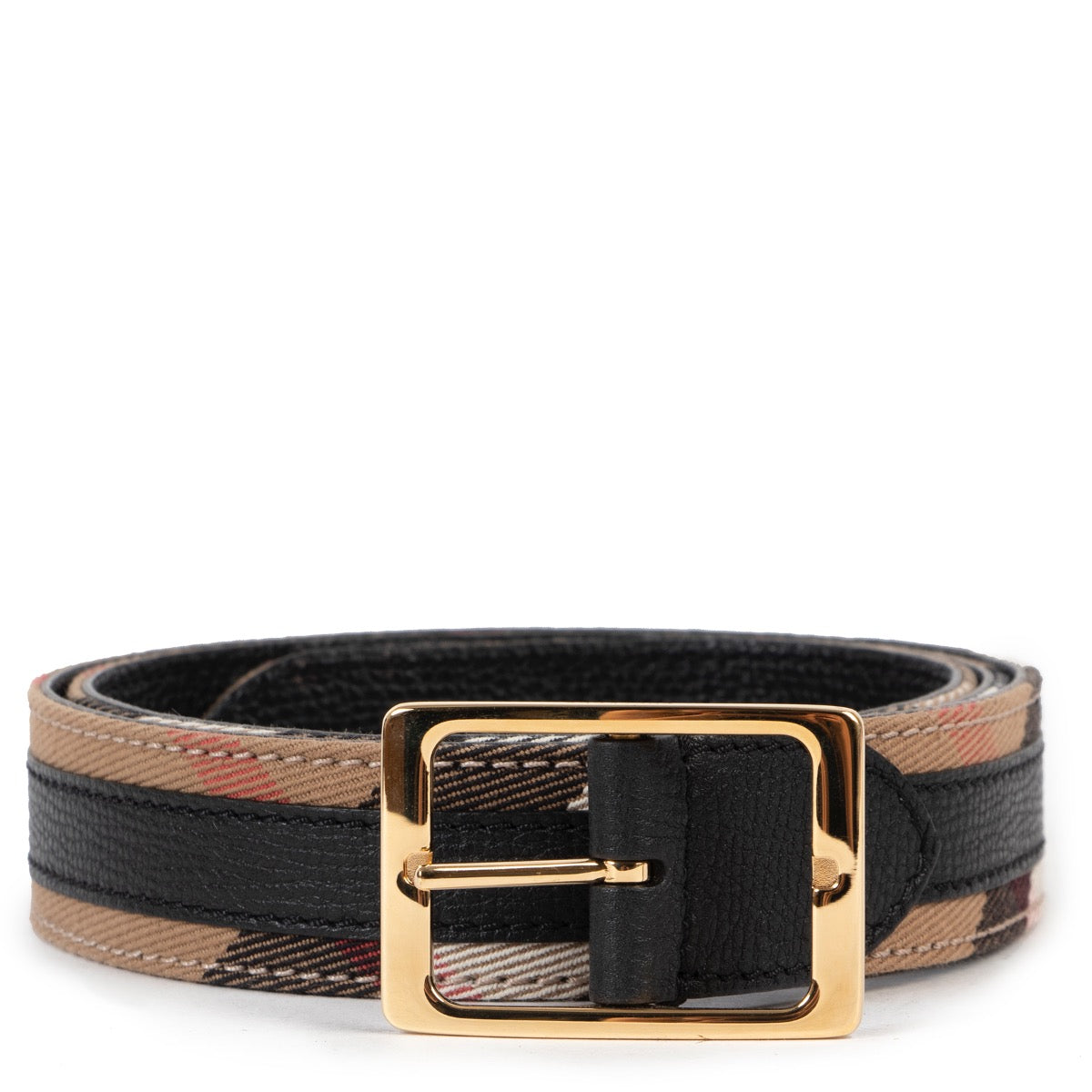 Shop safe online 100% authentic second hand Burberry Checked Belt - Size 85 in brand new condition at the right price at Labellov in Antwerp.