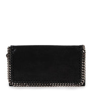 Shop safe online 100% authentic second hand Stella McCartney Black Falabella Continental Wallet in very good condition at the right price at Labellov in Antwerp.