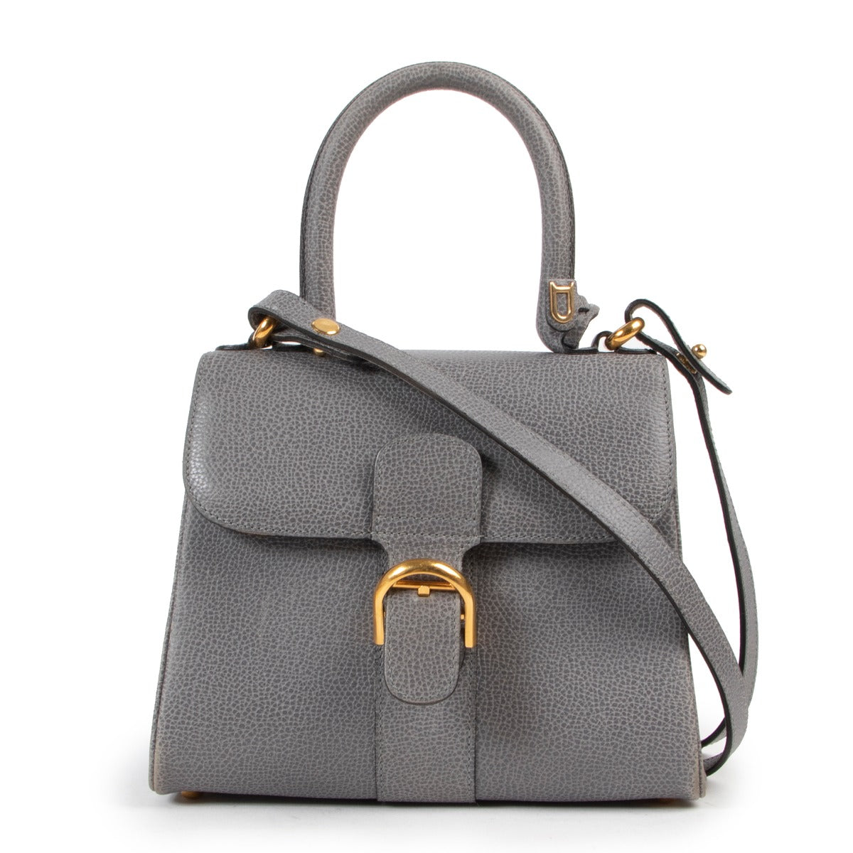 Delvaux Grey Brillant Mini + Strap available at Labellov for a fair price and in good condition, online or in store.