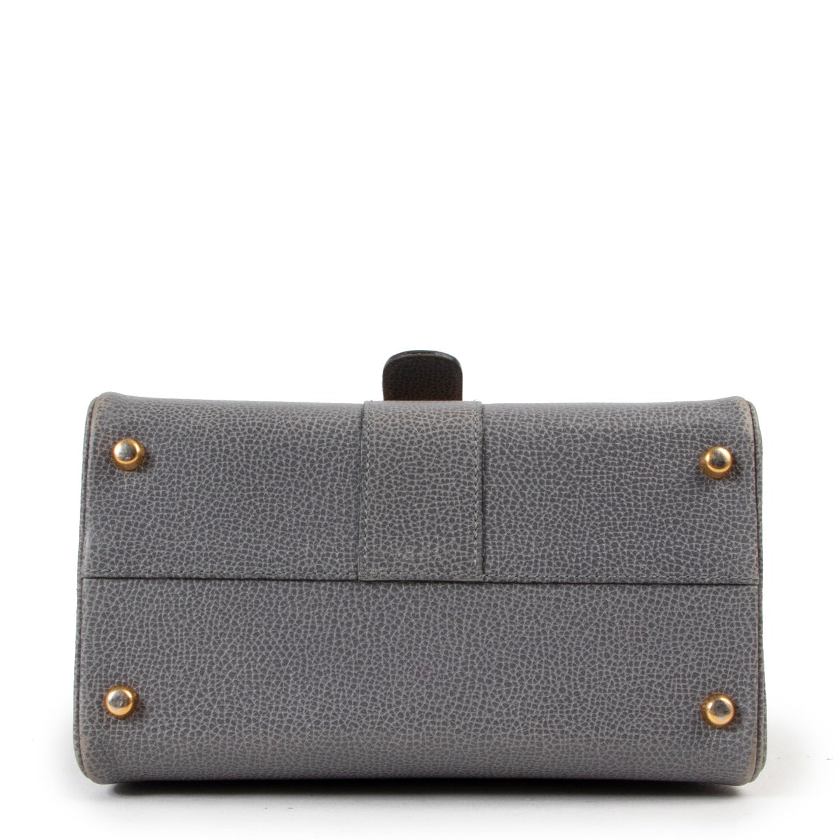 Delvaux Grey Brillant Mini + Strap available at Labellov