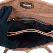 Buy online an authentic second hand Miu Miu Brown Leather Studded Shoulder Bag in very good condition at Labellov in Antwerp.