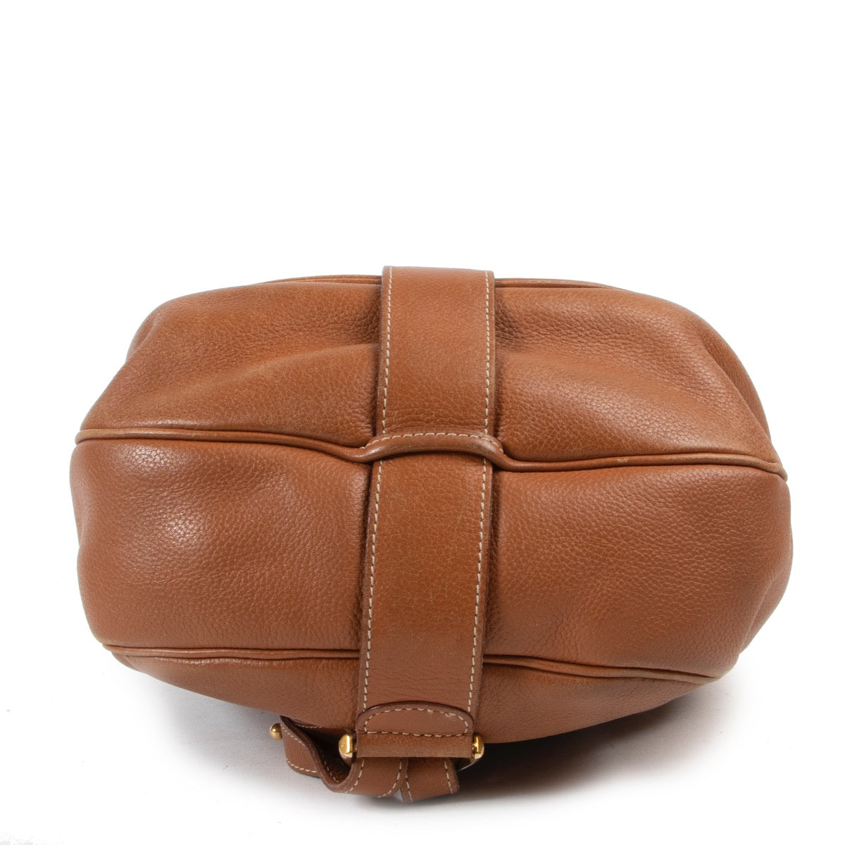 Shop safe online 100% authentic second hand Delvaux Brown Leather Brillant Backpack in very good condition at the right price at Labellov in Antwerp.