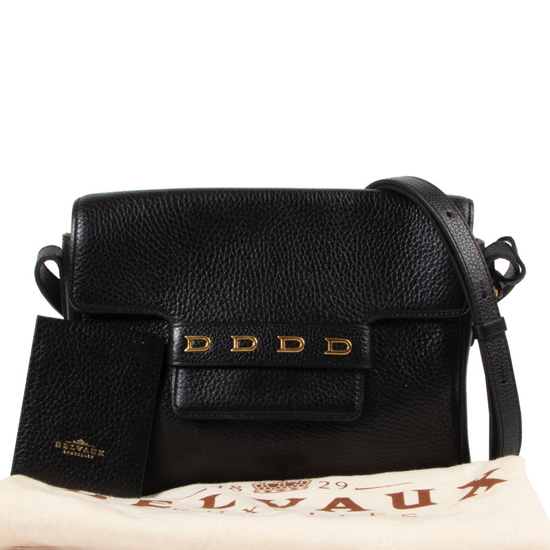 Koop authentieke tweedehands Delvaux zwarte lederen handtas met juiste prijs. Achetez un authentique sac à main Delvaux d'occasion au bon prix. Buy authentic second hand Delvaux bag at the right price.