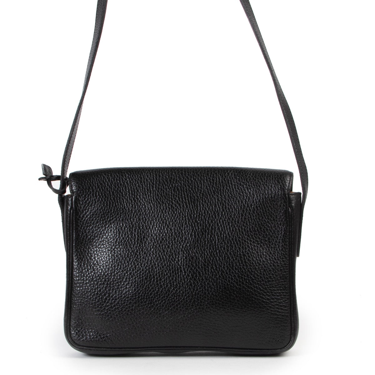 Koop authentieke tweedehands Delvaux zwarte lederen handtas met juiste prijs. Achetez un authentique sac à main Delvaux d'occasion au bon prix. Buy authentic second hand Delvaux bag at the right price.