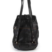 Shop safe online 100% authentic second hand Delvaux Black Toile De Cuir Backpack in good condition on Luxury Vintage Labellov site