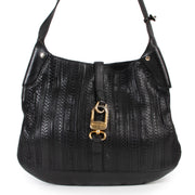 Original vintage Delvaux Black Toile De Cuir Shoulder bag in good condition with spacious interior and in good quality only on Labellov Luxury designer site