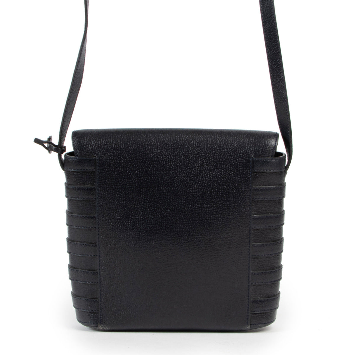 Delvaux Blue Leather Crossbody Bag