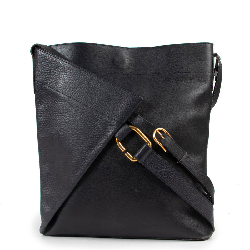 Delvaux Blue Papier Schoudertas