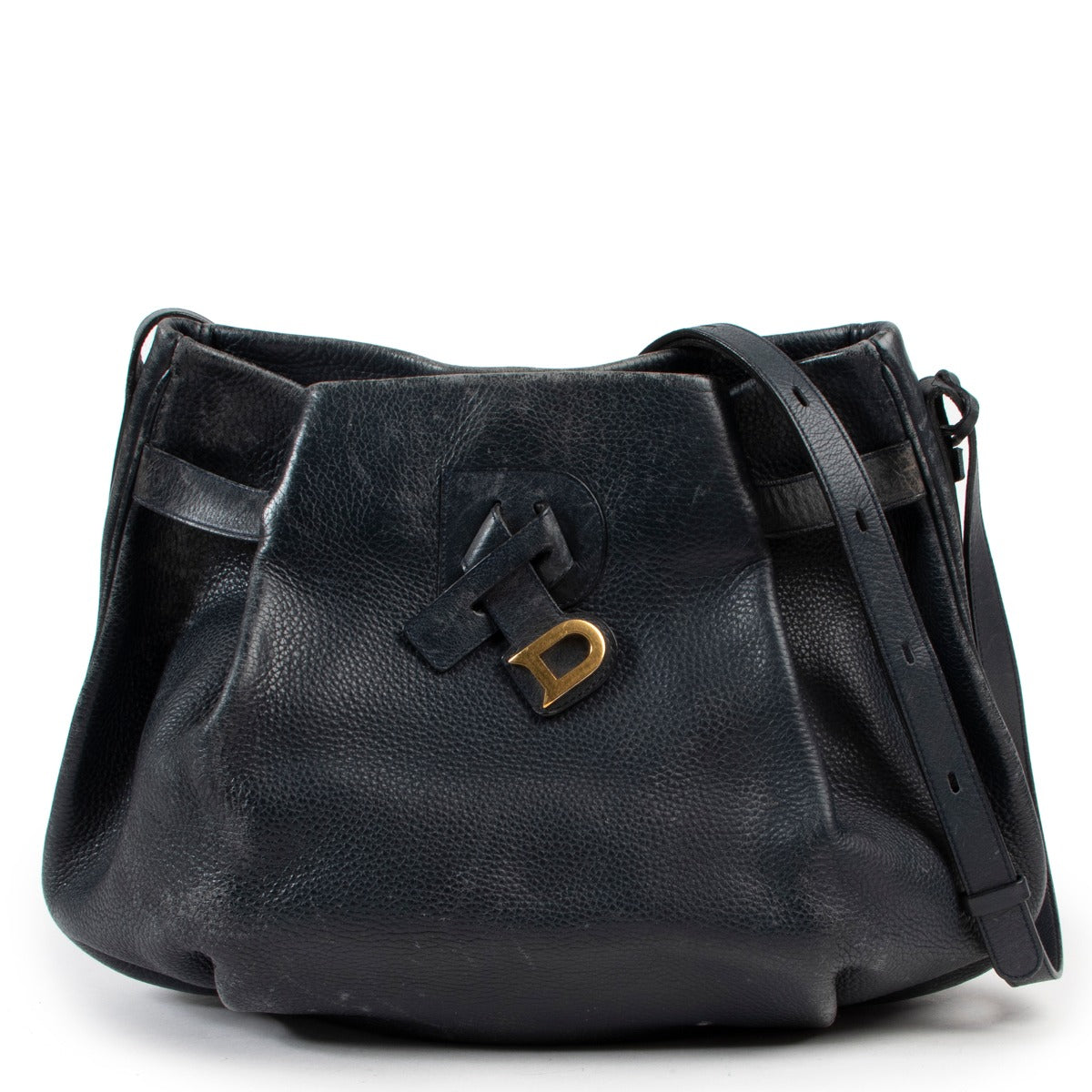 Delvaux Marine Blue Leather Crossbody