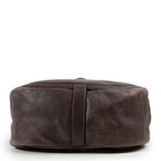Original Delvaux Dark Brown Leather Backpack in vintage preloved condition on Labellov online website for luxury vintage designer goods
