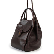 Buy online an authentic second hand Delvaux brown Equivoque Shoulder Bag in good condition at Labellov in Antwerp.