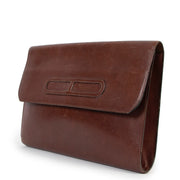 Buy online an authentic second hand Delvaux Vintage Brown Leather Clutch in preloved condition at Labellov in Antwerp.