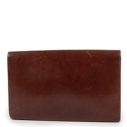 Buy online an authentic second hand Delvaux Vintage Brown Leather Clutch in preloved condition at Labellov in Antwerp.