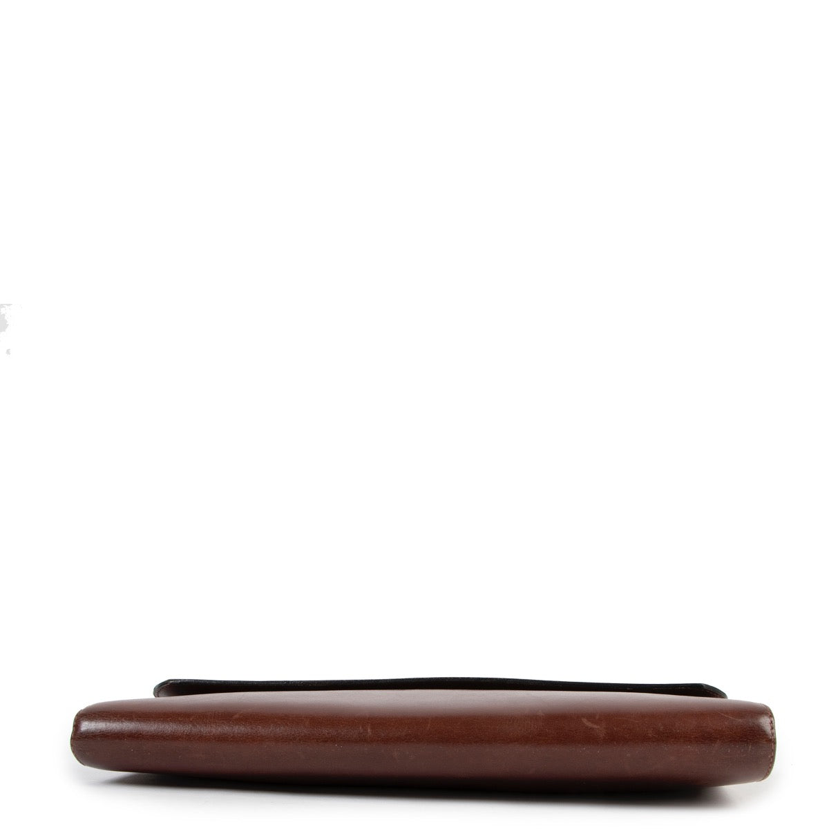 Buy online an authentic second hand Delvaux Vintage Brown Leather Clutch in preloved condition at Labellov in Antwerp.