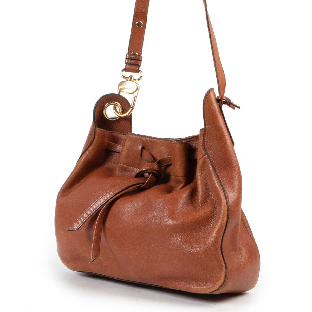 Delvaux Cognac Leather Crossbody in good quality and original design online for sale at Labellov Luxury Vintage designer goods