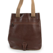 Online Original Deux De Delvaux Brown Leather Shoulder bag in very good condition only on Labellov Luxury vintage website