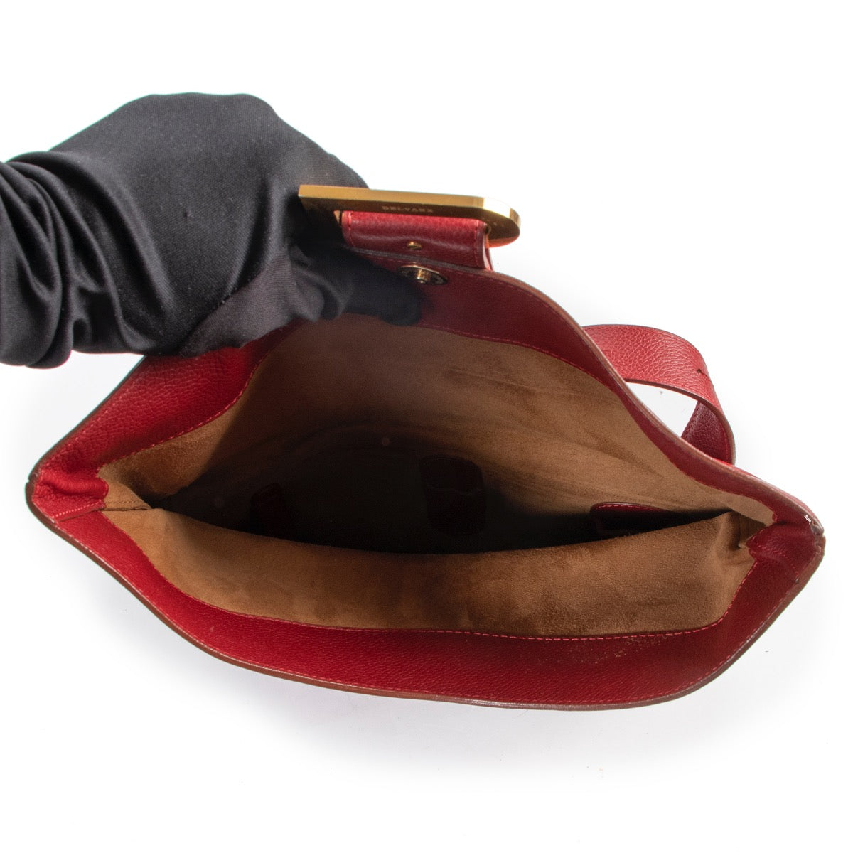 Koop authentieke tweedehands Delvaux bruin lederen handtas met juiste prijs. Achetez un authentique sac à main Delvaux en cuir marron d'occasion au bon prix. Buy authentic second hand Delvaux Red Leather Passerelle Shoulder Bag at the right price.
