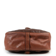 Koop authentieke tweedehands Delvaux bruin lederen handtas met juiste prijs. Achetez un authentique sac Delvaux en cuir Brun d'occasion au juste prix. Buy authentic second hand Delvaux Cognac Toile De Cuir Backpack bag at the right price.