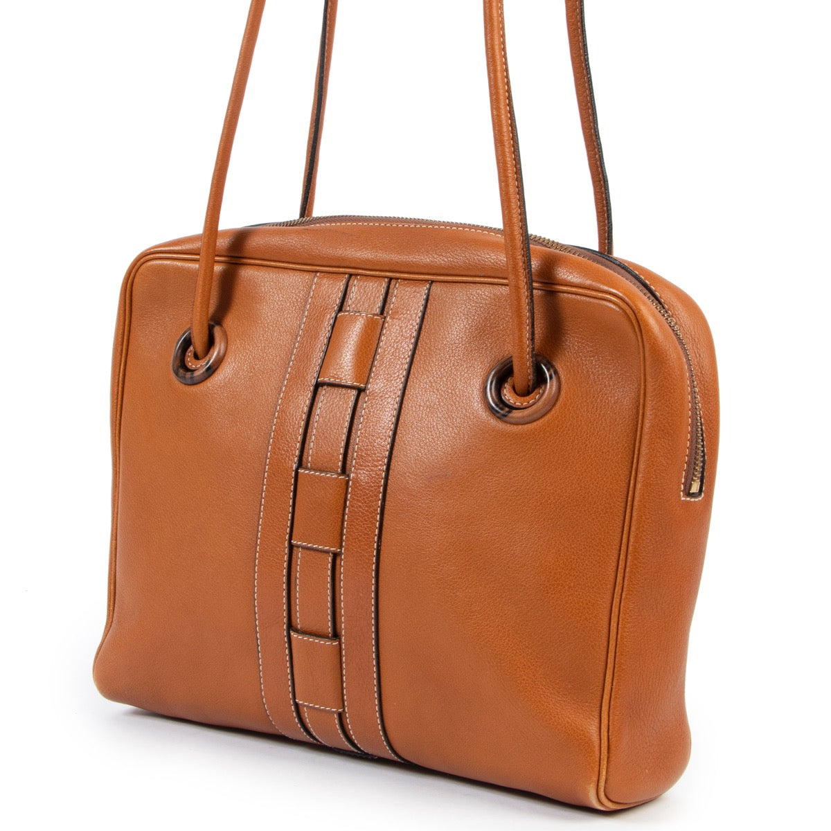 Shop safe online 100% authentic second hand Delvaux Cognac Shoulder Bag in very good condition at the right price at Labellov in Antwerp.