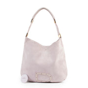 Shop safe online 100% authentic second hand Delvaux Purple Lilac Nubuck Le Louise Shoulder Bag in very good condition at the right price at Labellov in Antwerp.