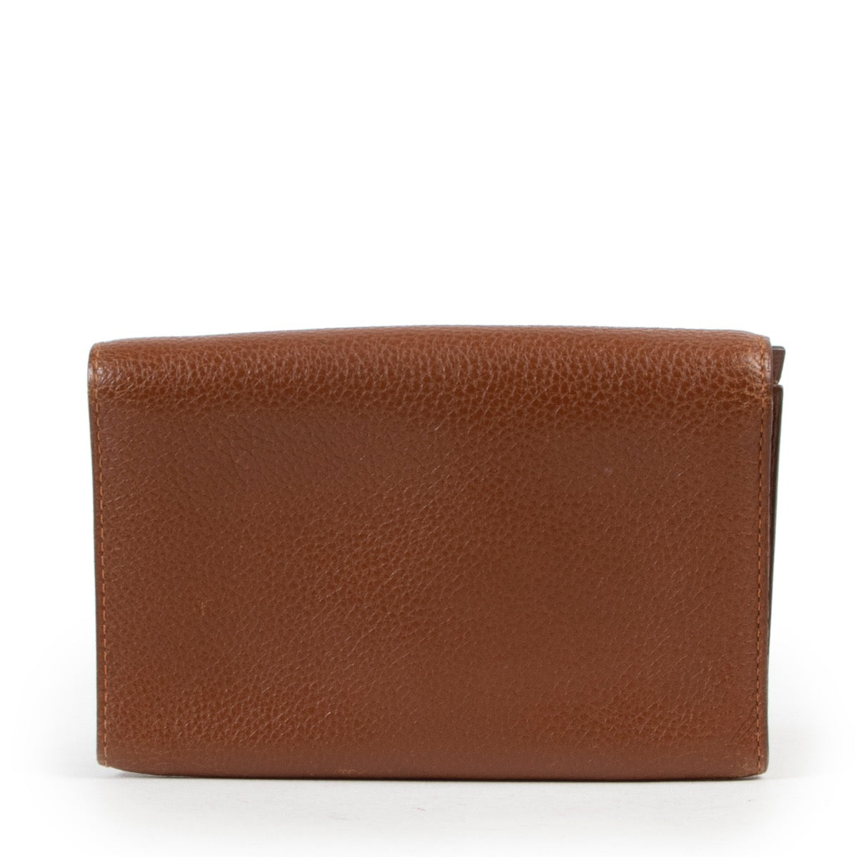 Delvaux Cognac Leather Wallet in good condition on Labellov safe Luxury designer site